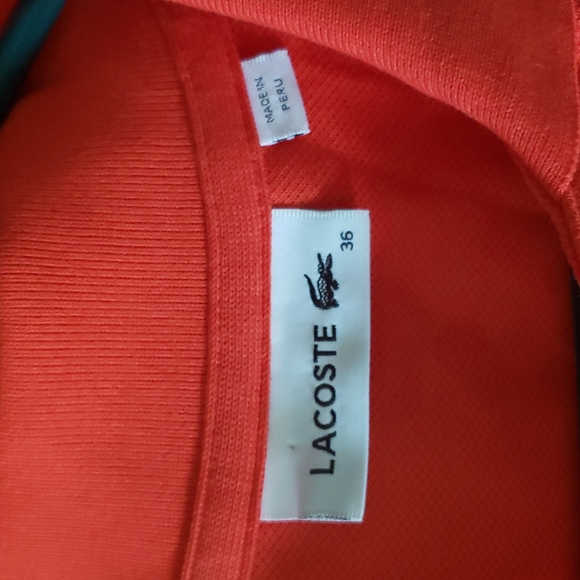 Lacoste Fitted Cotton Pique Polo Dress - Picture 6 of 12